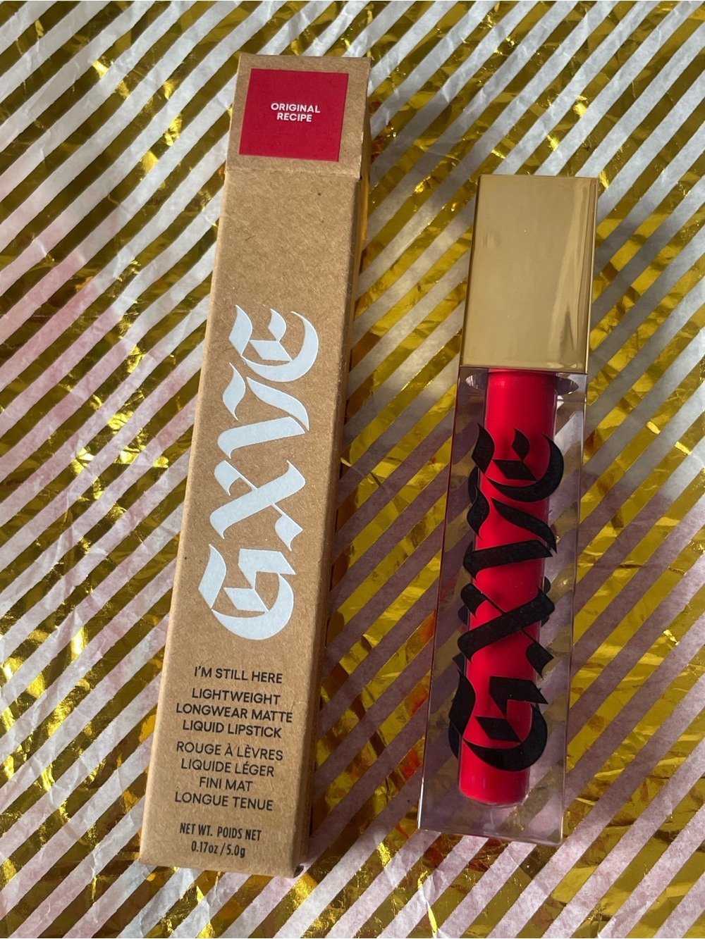 GXVE Red Matte Liquid Lipstick